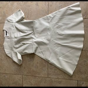 Cream leather Zara dress